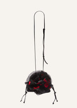 Load image into Gallery viewer, Pearl Magda bag in black floral embroidery