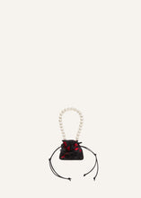 Load image into Gallery viewer, AW23 MICRO MAGDA BAG BLACK EMBROIDERY PEARL