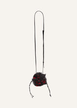 Load image into Gallery viewer, Small pearl Magda bag in black floral embroidery