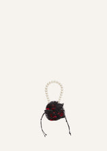 Load image into Gallery viewer, AW23 SMALL MAGDA BAG BLACK EMBROIDERY PEARL