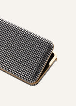 Load image into Gallery viewer, LELIA CLUTCH BLACK CRYSTALS
