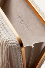 Load image into Gallery viewer, LELIA CLUTCH CREAM FRINGE CROCHET