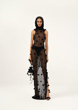 Load image into Gallery viewer, PF23 CROCHET 06 DRESS BLACK