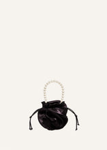 Load image into Gallery viewer, PF23 MAGDA BAG BLACK SATIN PEARL