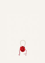 Load image into Gallery viewer, Micro pearl Magda bag in red crochet