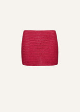 Load image into Gallery viewer, Crochet mini skirt in fuchsia