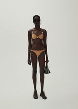 Load image into Gallery viewer, SS24 CROCHET 02 TOP BRA BROWN