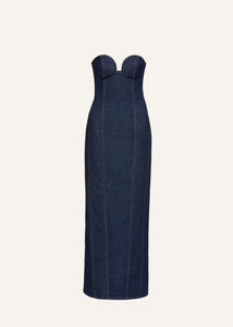 AW23 DENIM 05 DRESS NAVY