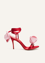 Load image into Gallery viewer, AW23 FLOWER SHOES SATIN RED PINK 9
