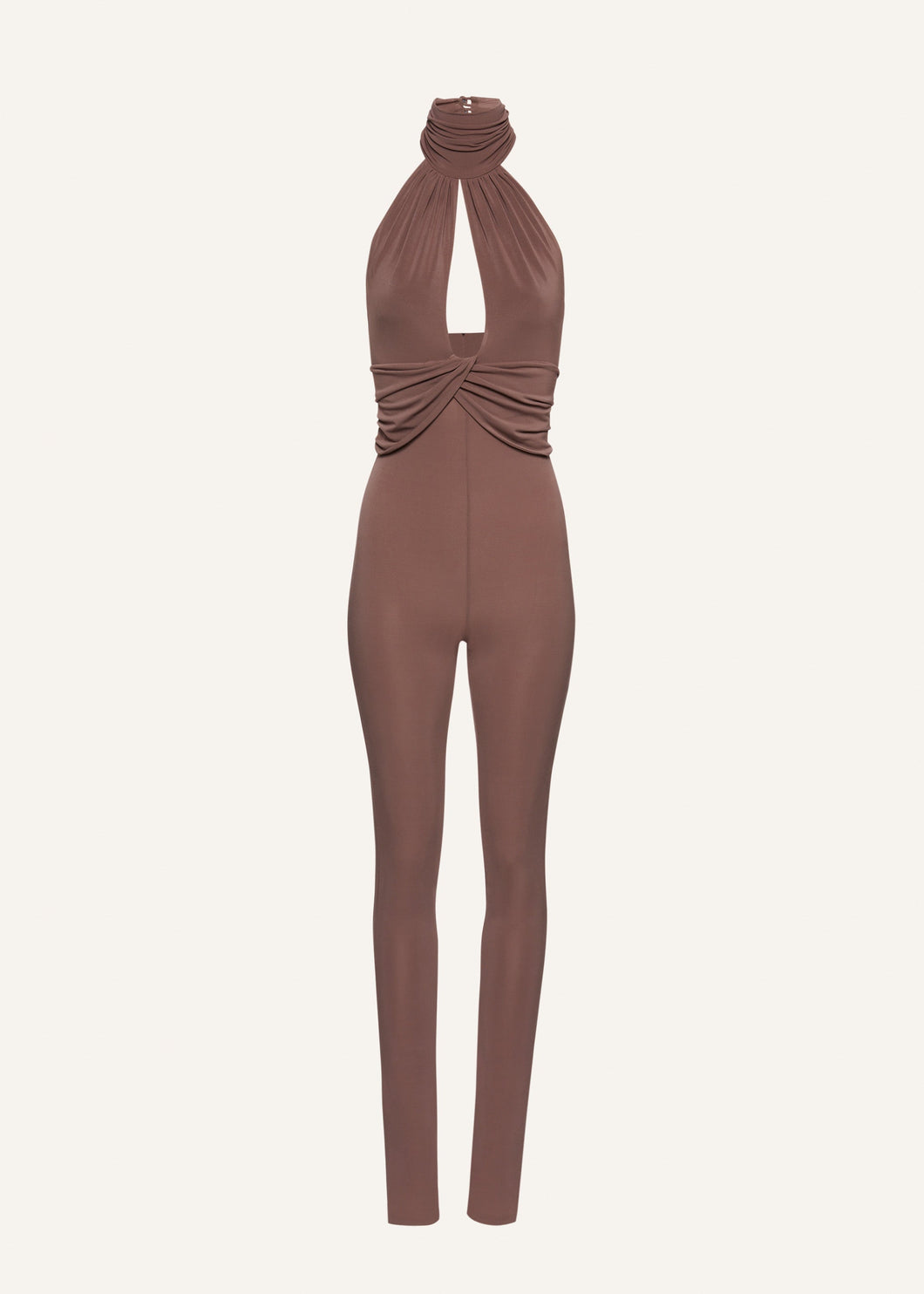 AW23 JUMPSUIT 01 BROWN