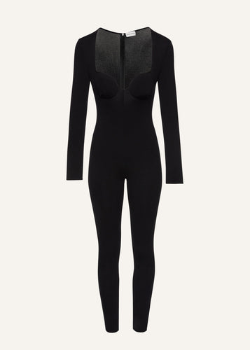 AW23 KNITWEAR 01 JUMPSUIT BLACK