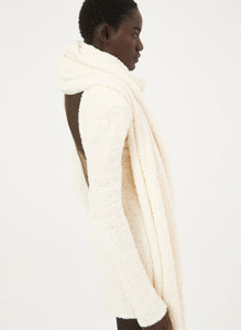 AW23 KNITWEAR 18 SCARF CREAM