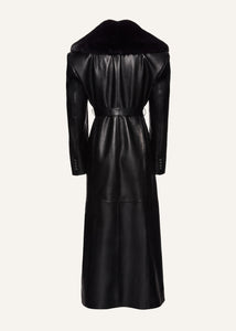 AW23 LEATHER 06 COAT BLACK