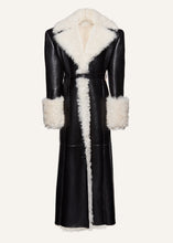 Load image into Gallery viewer, AW23 LEATHER 18 COAT CREAM BLACK
