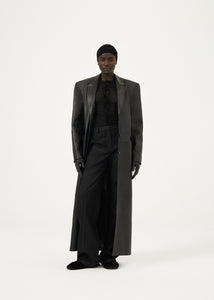 AW23 LEATHER 20 COAT BLACK