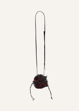Load image into Gallery viewer, Small pearl Magda bag in black floral embroidery
