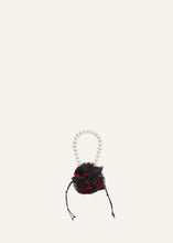 Load image into Gallery viewer, AW23 SMALL MAGDA BAG BLACK EMBROIDERY PEARL
