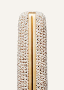 LELIA CLUTCH CREAM CROCHET