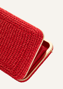 LELIA CLUTCH RED CROCHET