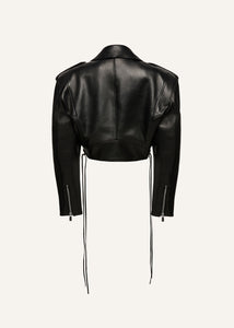 PF20 LEATHER 07 JACKET BLACK