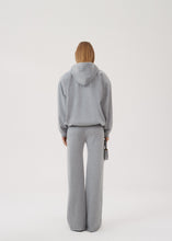 Load image into Gallery viewer, Hooded knit sweater in grey
