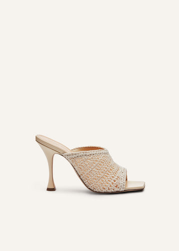 PF21 MULES CREAM CROCHET