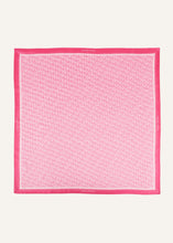 Load image into Gallery viewer, Logo print silk scarf in fuchsia
