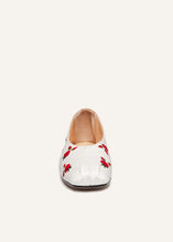 Load image into Gallery viewer, PF23 BALLET FLATS EMBROIDERY SATIN CREAM
