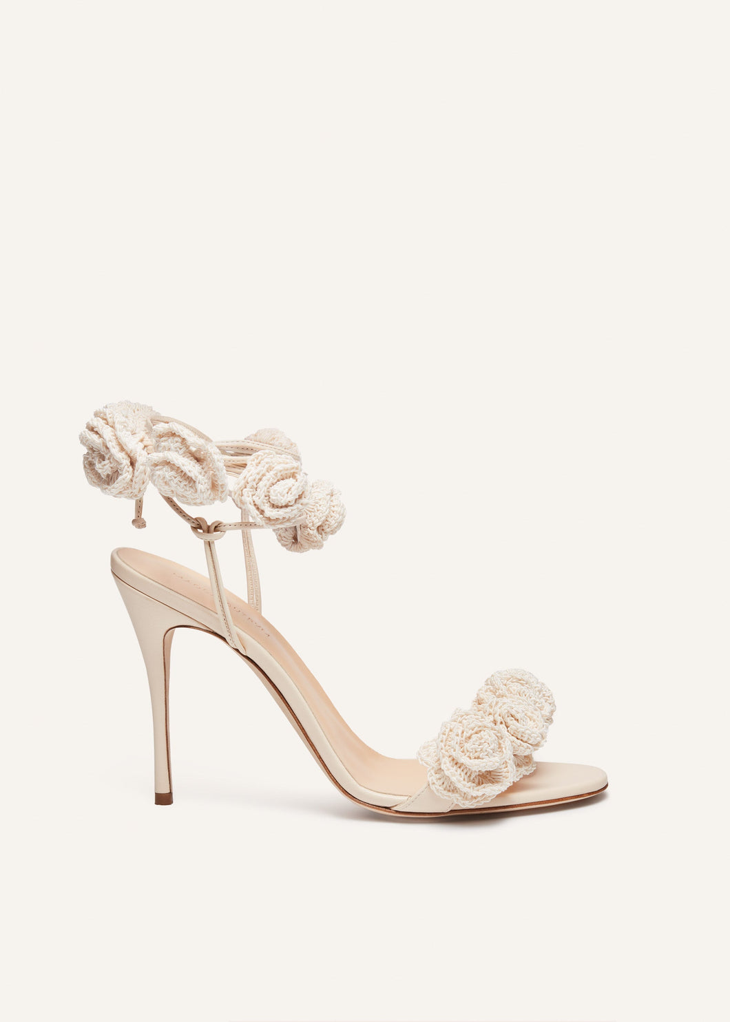 PF23 FLOWER SANDALS CROCHET CREAM