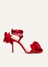Load image into Gallery viewer, PF23 FLOWER SHOES SATIN RED
