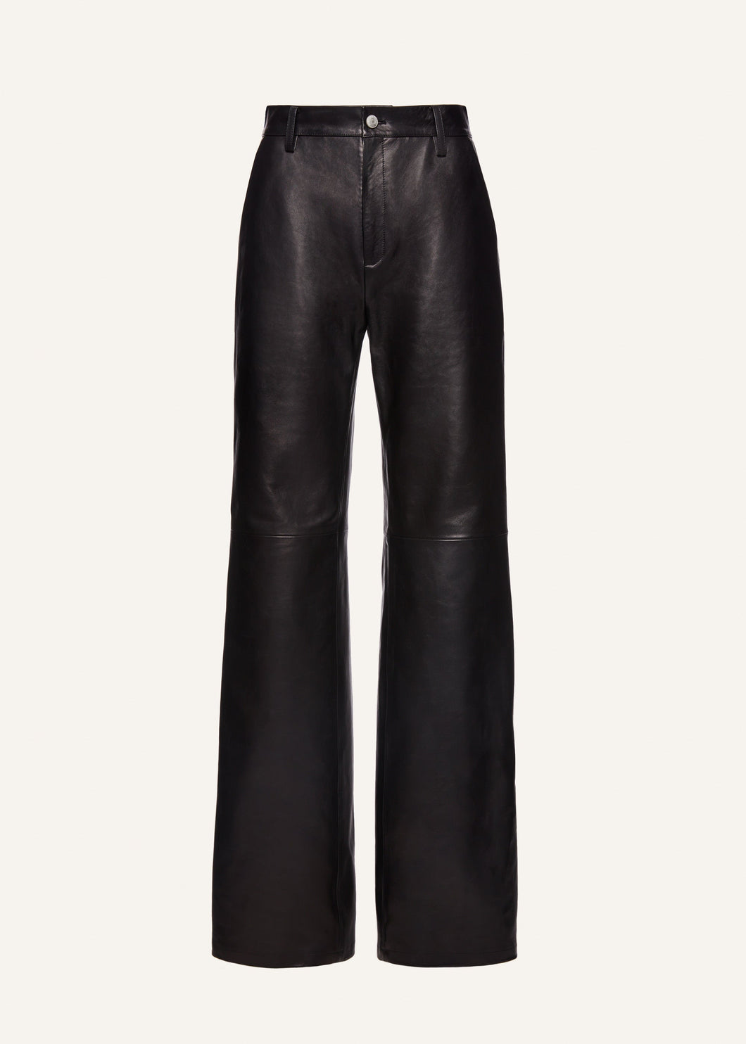 PF23 LEATHER 02 PANTS BLACK