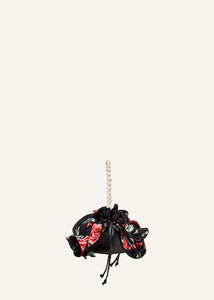 PF23 MAGDA BAG BLACK PRINT PEARL