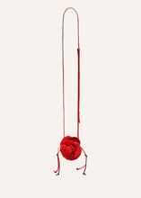 Load image into Gallery viewer, Micro pearl Magda bag in red crochet
