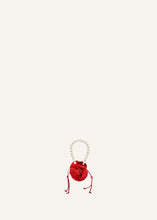 Load image into Gallery viewer, Micro pearl Magda bag in red crochet
