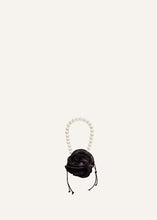 Load image into Gallery viewer, PF23 SMALL MAGDA BAG BLACK SATIN PEARL
