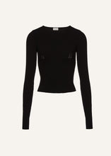 Load image into Gallery viewer, PF24 KNITWEAR 07 TOP BLACK
