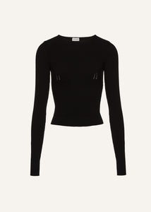 PF24 KNITWEAR 07 TOP BLACK