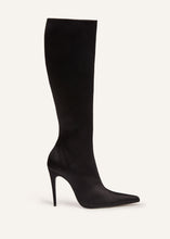 Load image into Gallery viewer, RE23 SHARP POINTED BOOT BLACK SATIN
