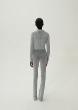 Load image into Gallery viewer, Cropped crochet jacket in light blue
