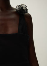 Load image into Gallery viewer, Muslin straps tube dress in black
