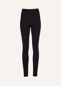 Skinny knitwear leggings in black