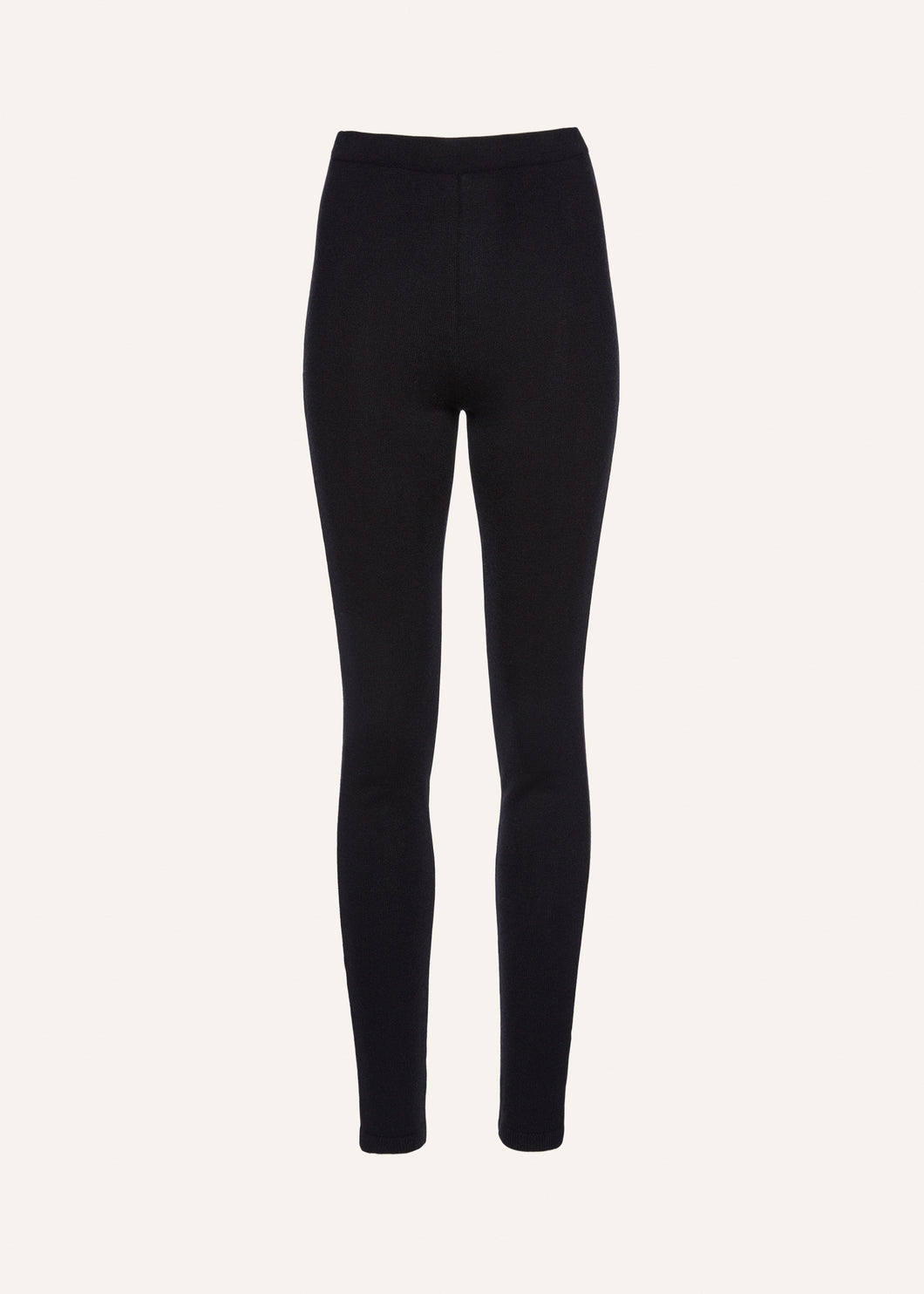 Skinny knitwear leggings in black