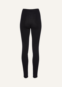 Skinny knitwear leggings in black