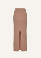 Load image into Gallery viewer, Mohair midi skirt in caramel
