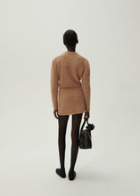 Load image into Gallery viewer, Mohair mini skirt in caramel
