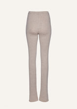 Load image into Gallery viewer, Flared knitwear pants in beige
