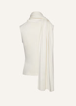 Load image into Gallery viewer, Sleeveless high neck knit top in cream
