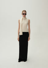 Load image into Gallery viewer, Sleeveless high neck knit top in cream
