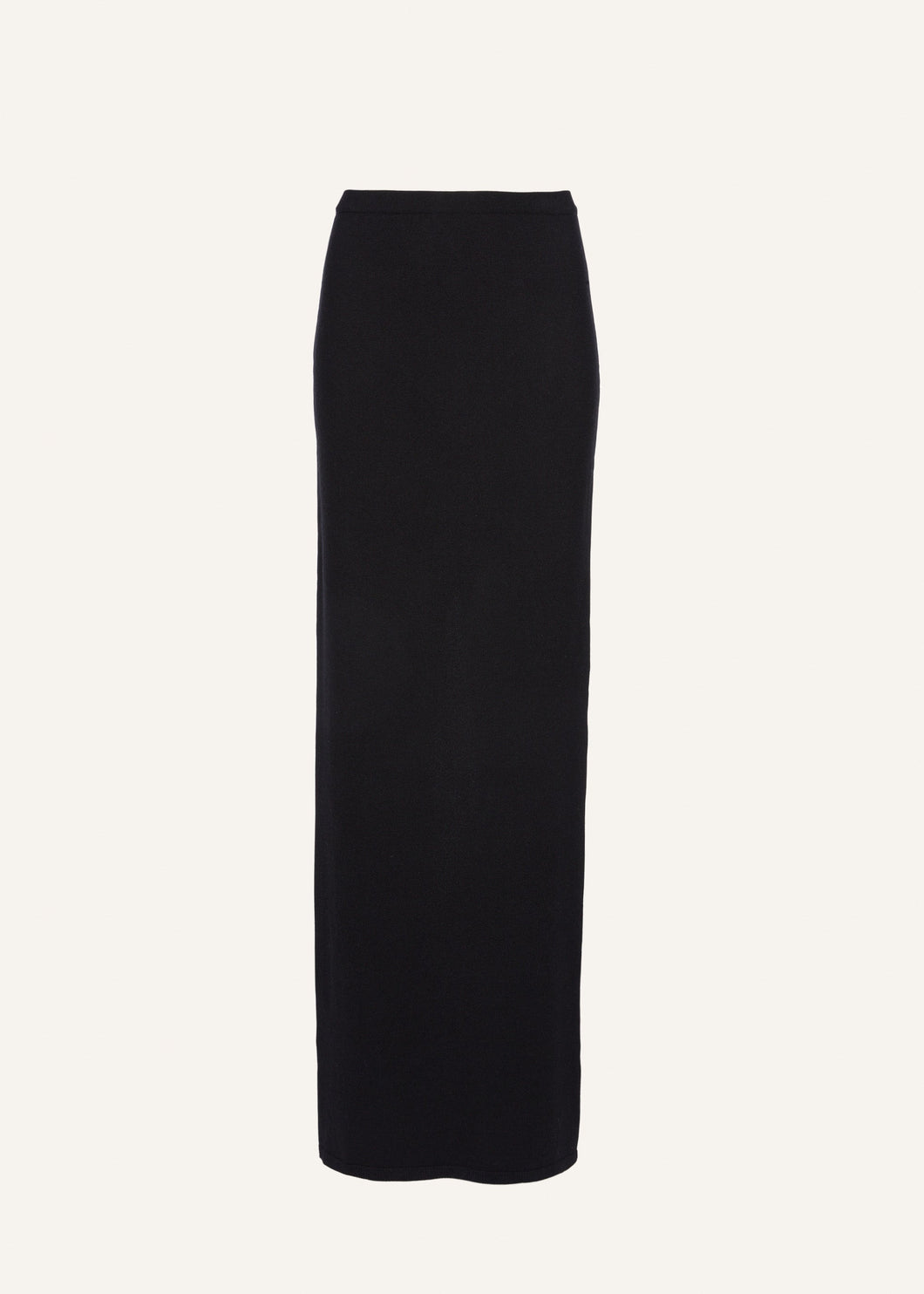 Knitwear maxi skirt in black