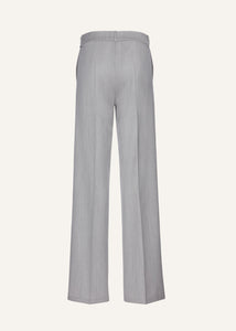 Wide leg tailored pants in grey